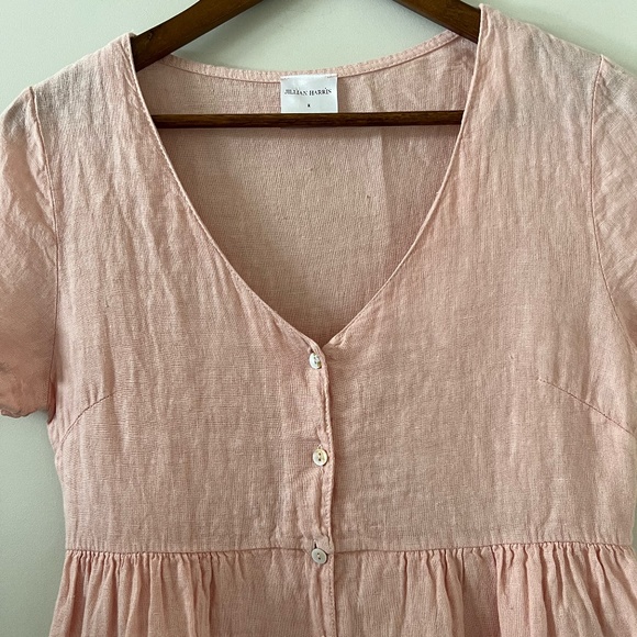 PRIV x Jillian Harris Hampton Linen Dress In Light Pink Size XS - Picture 2 of 11